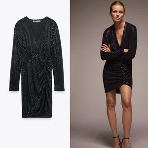 Sparkly Draped Dress sz S